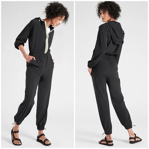 Athleta Dipsea Romper in Black Size 6 - Picture 1 of 12